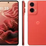 Smartphone Motorola Moto G35 256GB Coral 5G 4GB RAM+8GB Ram Boost 5G 6,7" Câm. Dupla + Selfie 16MP