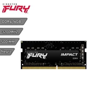 Memória RAM Para notebook DDR4 16GB 3200Mhz CL20 Kingston Fury Impact KF432S20IB/16